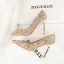 Charmant Rougissant Rose Faux Diamant Paillettes Soirée Escarpins 2026 9 cm Talons Aiguilles À Bout Pointu Escarpins Talons Hauts