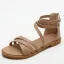 Simple Noire Plage Désinvolte Plate Sandales Femme 2022 Été Bride Cheville Peep Toes / Bout Ouvert Sandales
