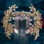 Uroczy Złote Rhinestone Ślub Ozdoby Do Włosów Ślubne 2023 Stop