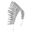 Sparkly Blå Rhinestone Bryllup Har Tilbehor 2023 Legering