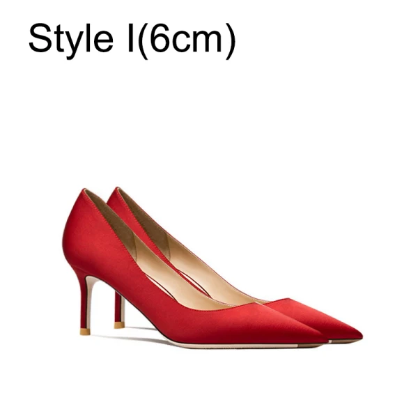 Chic / Beautiful Black Satin Office OL Pumps 2024 12 cm Stiletto Heels Pointed Toe Pumps High Heels