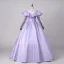 Vintage / Retro Lavender Beading Sequins Prom Dresses 2026 Ball Gown Scoop Neck Long Sleeve Backless Floor-Length / Long Prom Formal Dresses