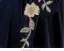Chic / Beautiful Navy Blue Beading Sequins Birthday Flower Girl Dresses 2023 Ball Gown Scoop Neck Puffy Short Sleeve Backless Floor-Length / Long Flower Girl Dresses