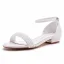 Charmant Weiß Ball Perle Flat Sandalen Damen 2023 Knöchelriemen Peeptoes Sandaletten Hochhackige