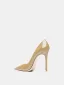 Schöne Khaki Büro OL Lackleder Spitzschuh Pumps 2026 Leder 10 cm Stilettos Hochhackige