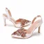 Chic / Beautiful White Rhinestone Wedding Shoes 2023 9 cm Stiletto Heels Pointed Toe Wedding Sandals High Heels