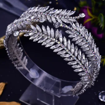 Fine Sølv Håndlaget Rhinestone Bryllup Har Tilbehor 2023