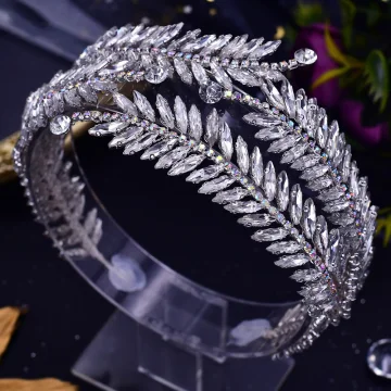 Fine Sølv Håndlaget Rhinestone Bryllup Har Tilbehor 2023