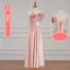 Simple Rose Bonbon Robe Demoiselle D'honneur 2023 Princesse Manches Courtes Dos Nu Longue Robe Demoiselle D'honneur
