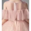 Chic / Beautiful Blushing Pink Beading Sequins Prom Flower Girl Dresses 2022 A-Line / Princess Scoop Neck Short Sleeve Floor-Length / Long Flower Girl Dresses