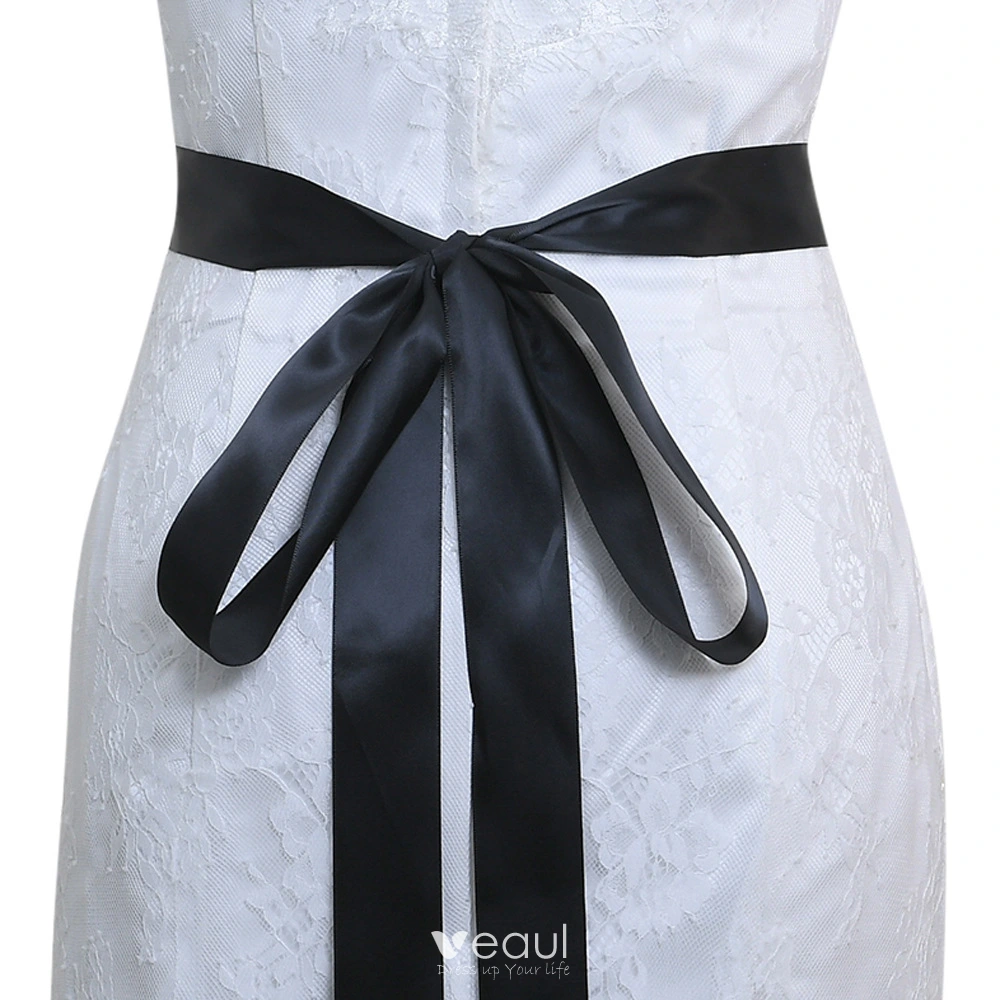 Rhinestone Black Bridal Belt TOPQUEEN SH256-G Gold And Black Sash Belt  Wedding Dress Belt For