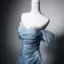 Chic / Beautiful Sky Blue Handmade  Pearl Prom Dresses 2026 A-Line / Princess Off-The-Shoulder Short Sleeve Backless Floor-Length / Long Formal Dresses