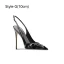 Sexy Silber Pailletten Sandalen Damen 2024 Leder Hochzeit 10 cm Stilettos Spitzschuh Sandaletten Hochhackige