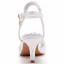 Sexy White Pearl Summer Prom Womens Sandals 2023 Satin Ankle Strap 6 cm Stiletto Heels Open / Peep Toe Sandals High Heels