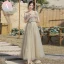 Modest / Simple Sage Green Bridesmaid Dresses 2022 A-Line / Princess Short Sleeve Backless Bow Sash Floor-Length / Long Wedding Party Dresses