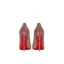 Glitter Rode Avond Pailletten Pumps 2024 Leer 10 cm Naaldhakken / Stiletto Spitse Neus Hoge Hakken