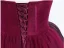 Elegant Burgundy Prom Dresses 2024 Ball Gown Strapless Sleeveless Backless Tulle Prom Floor-Length / Long Formal Dresses