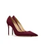 Chic / Beautiful Black Leather Suede Evening Party Pumps 2024 10 cm Stiletto Heels Pointed Toe Pumps High Heels