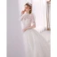 Fabulous White Beading Sequins Pearl Wedding Dresses 2022 Ball Gown High Neck Puffy Short Sleeve Backless Royal Train Wedding