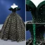 Scintillantes Vert Foncé Perlage Paillettes Daim Robe De Bal 2022 Robe Boule De l'épaule Manches Courtes Dos Nu Chapel Train Promo Robe De Ceremonie