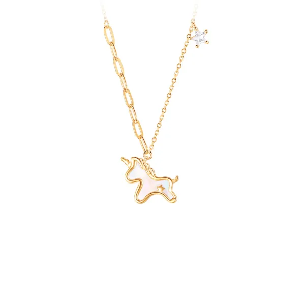 Lovely Champagne Sterling Silver Dating Prom Unicorn Necklaces Accessories 2023