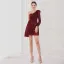 Sexy Weiß Pailletten Partykleider 2022 One-Shoulder Lange Ärmel Rückenfreies Lange Cocktail Abend Festliche Kleider