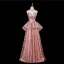 Glitzernden Sexy Pink Perlenstickerei Strass Pailletten Abendkleider 2025 A Linie Off Shoulder Kurze Ärmel Rückenfreies Lange Festliche Kleider