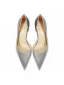 Charmant Argenté Soirée Escarpins 2026 Cuir 12 cm Talons Aiguilles À Bout Pointu Escarpins Talons Hauts
