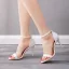 Sexy White Evening Party Womens Sandals 2023 Ankle Strap 9 cm Stiletto Heels Open / Peep Toe Sandals High Heels
