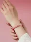 Mode Farbverlauf Rosa Kirschblüte Handgefertigt Natürlicher Kristall Armbänder Brautaccessoires 2025