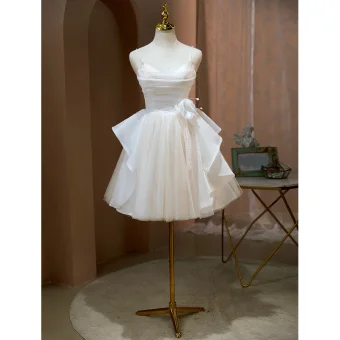 Sexy Ivory Appliques Party Dresses 2022 A Line Princess Spaghetti Straps Sleeveless Backless Floor Length Long