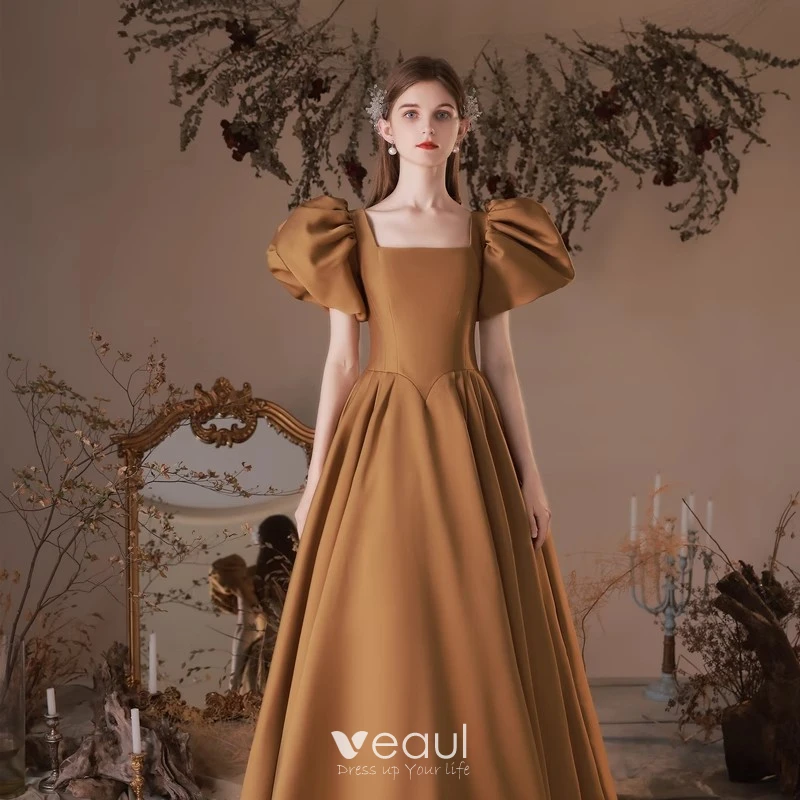 Kleid festlich braun