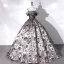 Vintage / Retro Baroque Silver Lace Flower Satin Prom Dresses 2022 Ball Gown Spaghetti Straps Sleeveless Backless Beading Floor-Length / Long Formal Dresses