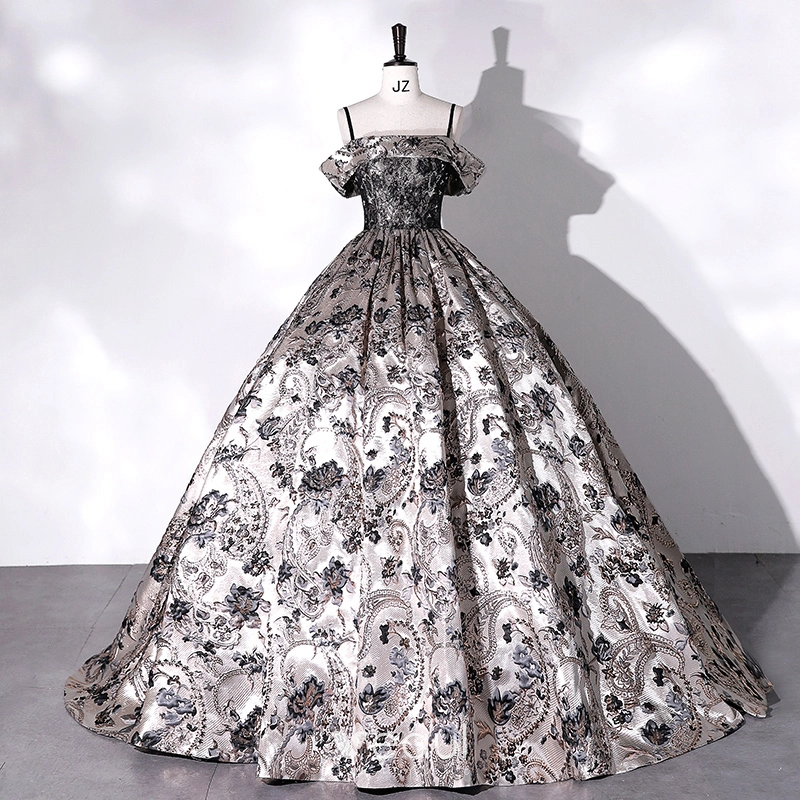 baroque formal dress Baroque Chiffon Formal Dress Faryal BQF8 main image 1