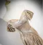Sexy Scintillantes Doré Paillettes Robe De Soirée 2025 Trompette / Sirène Bustier Sans Manches Dos Nu Train De Balayage Soirée Robe De Ceremonie