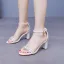 Sexy Weiß Strass Knöchelriemen Brautschuhe 2025 7 cm Stilettos Peeptoes Hochzeit Sandaletten Hochhackige