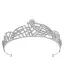 Brud Huvudbonad Vita Rhinestone Legering Bröllop Mode 2022 Brud Huvudbonad Tiara