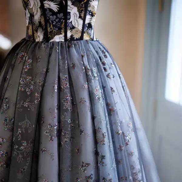 Schöne Marineblau Drucken Pailletten Heimkehr Abiballkleider 2024 Ballkleid Spaghettiträger Ärmellos Rückenfreies Kurze Festliche Kleider