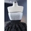 Charmant High End Schwarz Pailletten Fallende Rüsche Ballkleider 2023 Ballkleid Spaghettiträger Ärmellos Rückenfreies Sweep / Pinsel Zug Ball Festliche Kleider