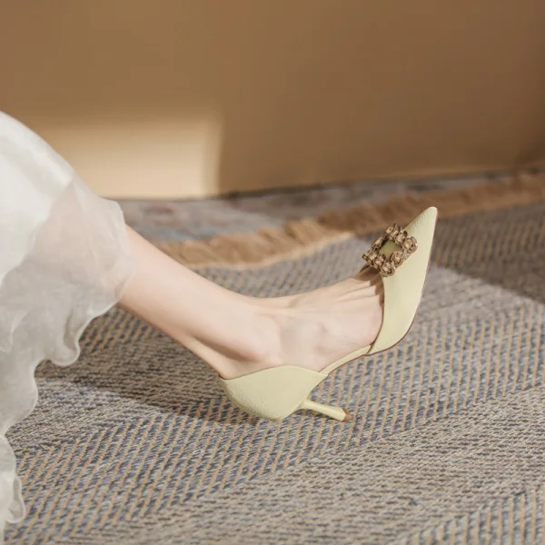 Schöne Schwarz Strass Abend Damen schuhe 2022 8 cm Stilettos Spitzschuh Hochhackige