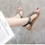Romersk Svarta Casual Sommar Rhinestone Platt Sandaler Dam 2023 T-Rem Spetsiga Sandaler