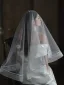 Simple Blanche 1 m Voile De Mariée 2025 Tulle