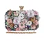 Flower Fairy Ocean Blue Pearl Rhinestone Sequins Prom Clutch Bags 2024