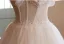 Chic / Beautiful Champagne Beading Pearl Lace Flower Prom Dresses 2024 A-Line / Princess Spaghetti Straps Sleeveless Backless Floor-Length / Long Prom Formal Dresses