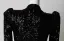 Scintillantes Noire Paillettes Robe De Soirée 2026 Trompette / Sirène V-Cou 3/4 Manches Longue Robe De Ceremonie