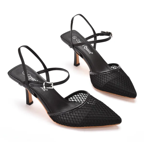 Modest / Simple White Casual Pierced Womens Sandals 2022 7 cm Stiletto Heels Pointed Toe Sandals High Heels