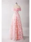 Chic / Belle Rougissant Rose Perlage Paillettes Robe De Bal 2025 Princesse De l'épaule Manches Courtes Dos Nu Longue Promo Robe De Ceremonie