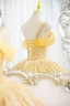 Chic / Belle Jaune Perlage Paillettes Robe De Bal 2022 Robe Boule Une épaule Sans Manches Dos Nu Longue Promo Robe De Ceremonie