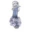 Fashion Sky Blue Cocktail Party Evening Party Womens Sandals 2022 Tassel Ankle Strap 11 cm Stiletto Heels Open / Peep Toe Sandals High Heels