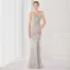 Sparkly Beige Sequins Evening Dresses 2022 A-Line / Princess One-Shoulder Sleeveless Backless Floor-Length / Long Evening Party Formal Dresses